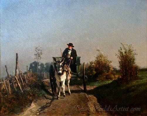 Un Fermier Dans Sa Charrette (A Farmer In His Horse Cart)