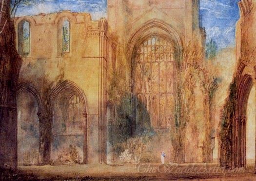 Interior Of Fountains Abbey Yorkshire