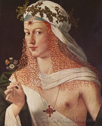 Idealized Portrait Of A Courtesan As Flora