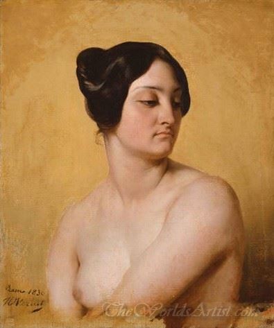 Study Of Olympe Pelissier For Judith And Holofernes