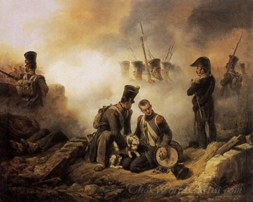 The Dog Of The Regiment Wounded
