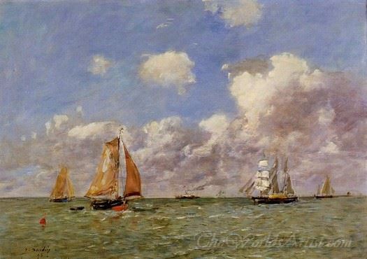 Fishing Boats At Sea