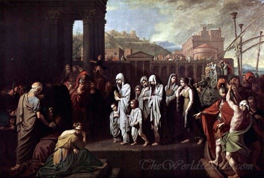 Agrippina Landing At Brundisium With The Ashes Of Germanicus