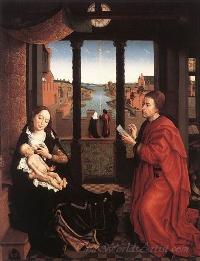 St Luke Drawing A Portrait Of The Madonna