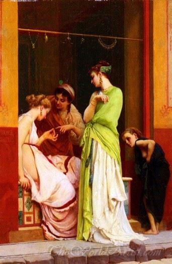 A Seller Of Jewels In Pompeii