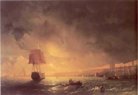 View Of Odessa By Moonlight