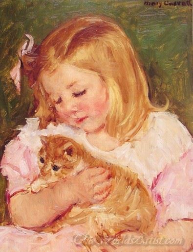 Sara Holding A Cat