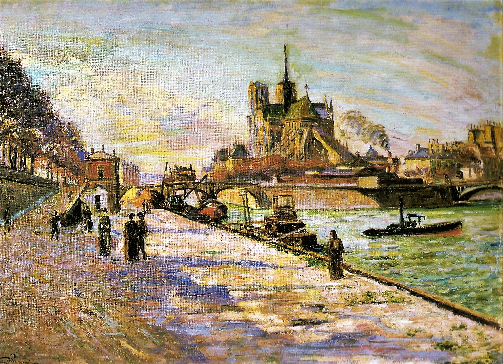 Original Armand Guillaumin Notre Dame de Paris