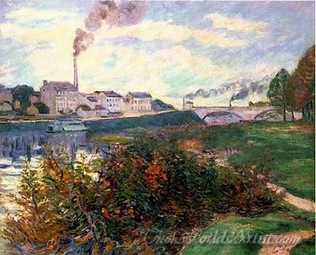 Original Armand Guillaumin The Banks of the Marne