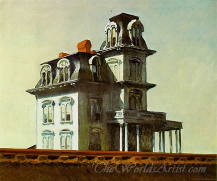 Original Edward Hopper House by the Railroad