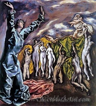 Original El Greco The Opening of the Fifth Seal The Vision of St John