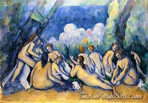 Original Paul Cezanne Bathers Les Grandes Baigneuse