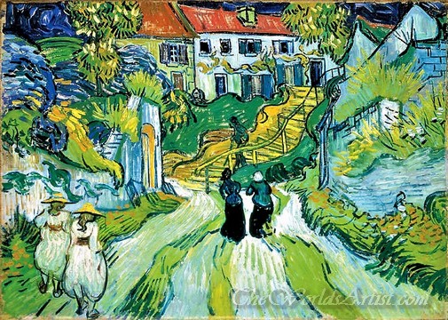 Original Vincent Van Gogh Stairway at Auvers