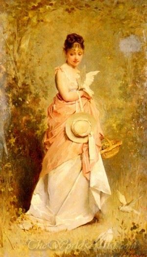Girl With Doves