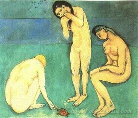Bathers With A Turtle