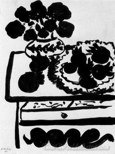Dahlias And Pomegranates