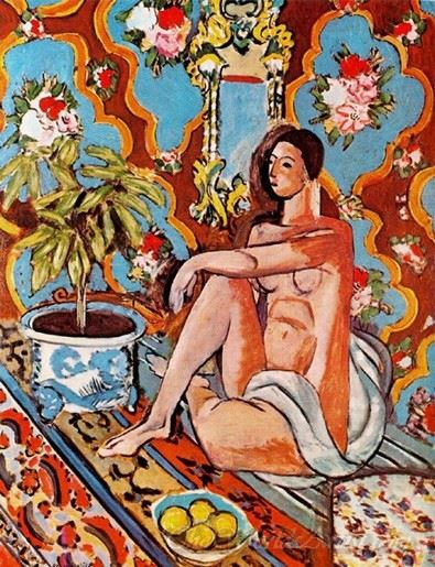 Decorative Figure On An Ornamental Background