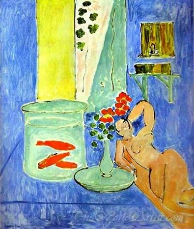 Goldfish And Sculpture
