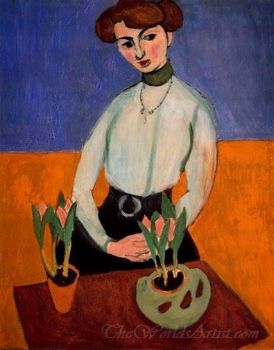 Joven Con Tulipanes (Woman With Tulips)