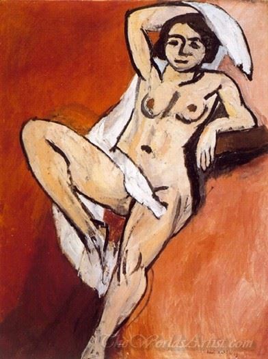 Nu A L Echarpe Blanche (The Nude With White Scarf )