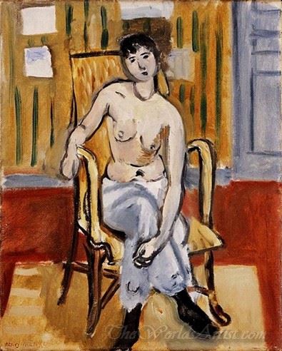 Seated Figure Tan Room