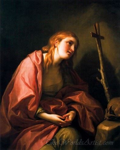 St Mary Magdalene Penitent With A Cross