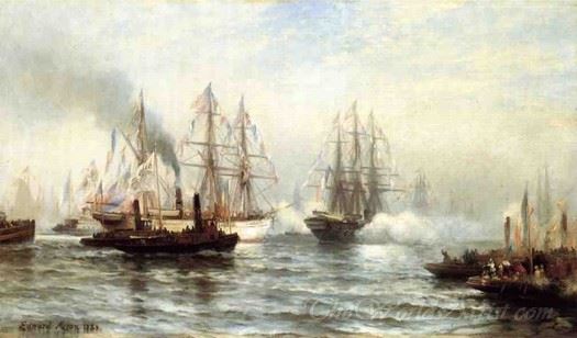 The Statue Of Liberty Arrives In New York Harbor