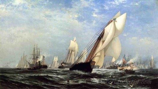 The Madeleines Victory Over The Countess Of Dufferin Third Americas Cup 1876