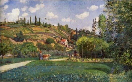A Cowherd On The Route De Chou Pontoise