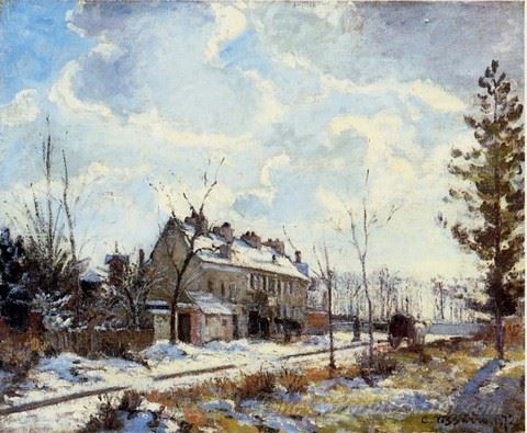 Louveciennes Road Snow Effect
