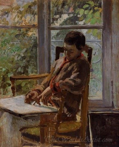 Lucien Pissarro In An Interior