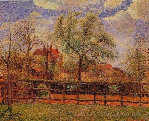 Pear Trees In Bloom Eragny Morning