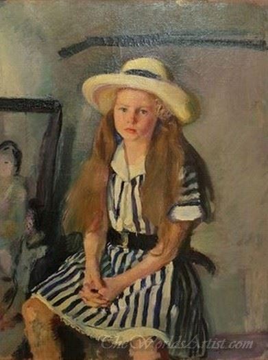 Ritratto Della Figlia Con Cappellino (Portrait Of Daughter With Hat)