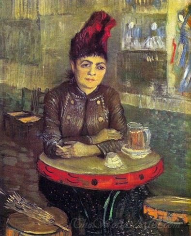 Agostina Segatori Sitting In The Cafe Du Tamourin