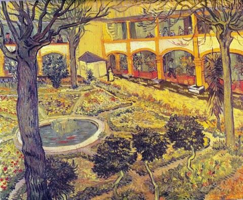 Garden Of The Hospital In Arles (The Courtyard Of The Hospital At Arles)