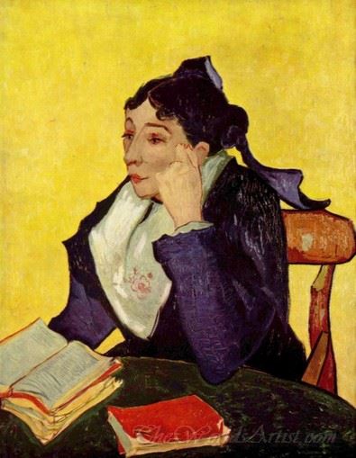 L'arlésienne Madame Ginoux With Books