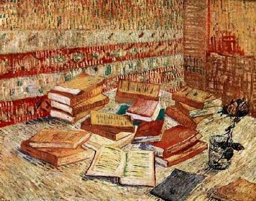 Nature Morte Aux Livres Et La Rose (Still Life With Books And The Rose)