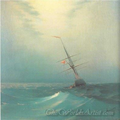 At Night Blue Wave