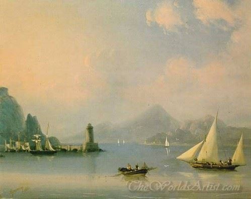 Sea Channel With Lighthouse