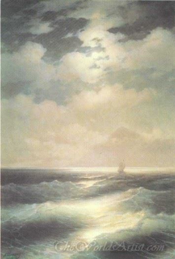 Sea View By Moonlight