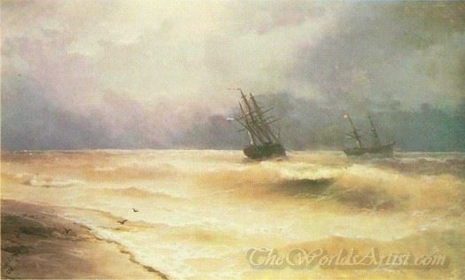 Surf Near Coast Of Crimea