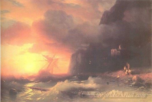 The Shipwreck Near Mountain Of Aphon