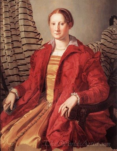 Portrait Of A Noblewoman Portrait Of Eleonora Da Toledo