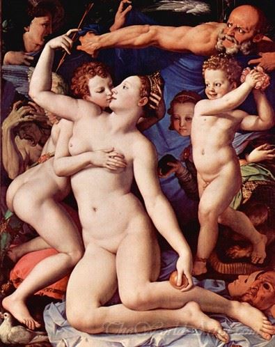 Venus Cupid Folly And Time Allegory Of The Triumph Of Venus