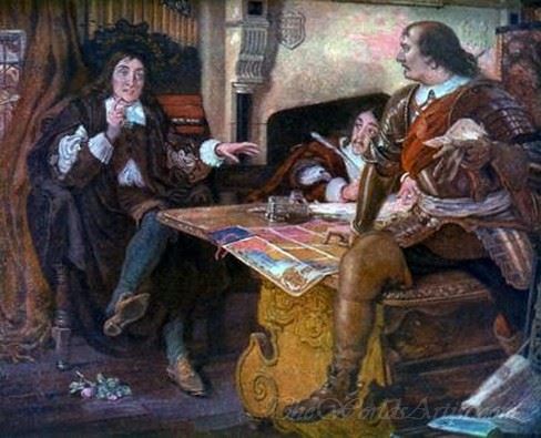 Cromwell Dictating Dispatches To Milton
