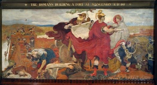 The Romans Building A Fort At Mancenion